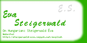 eva steigerwald business card